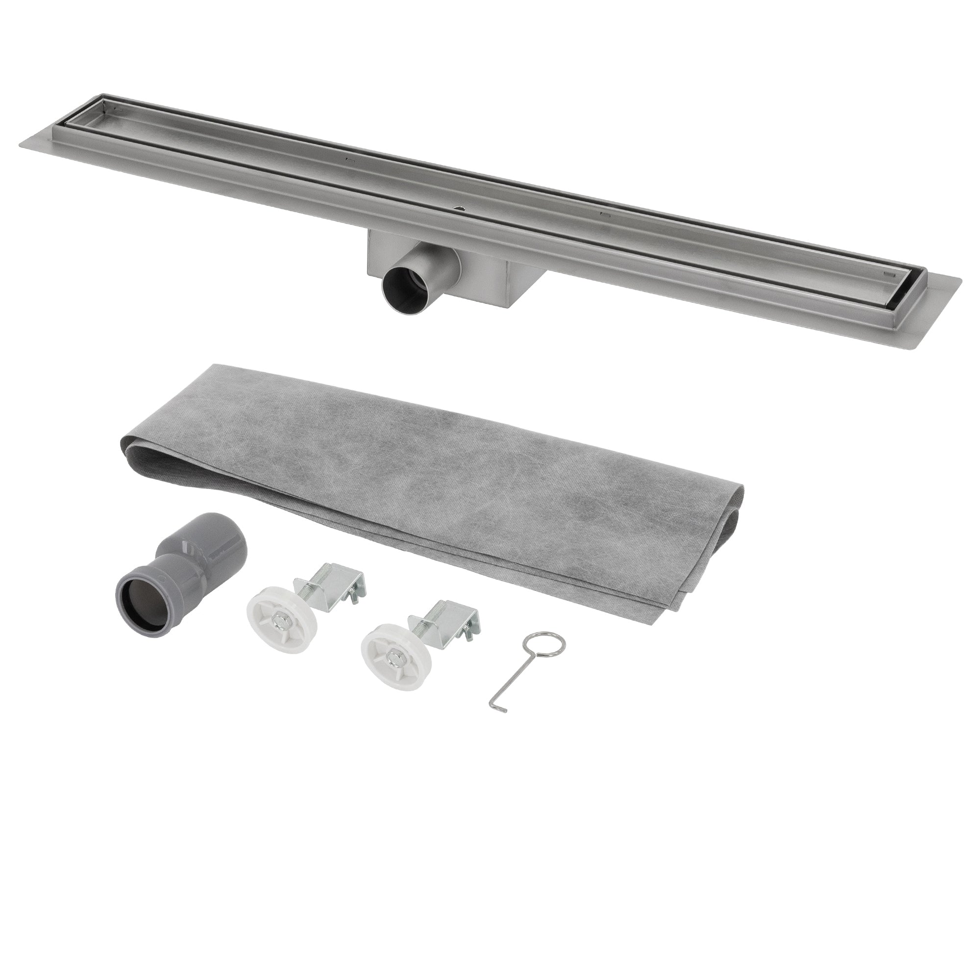 ECD Germany ML-Design caniveau douche inox 70 cm à carreler