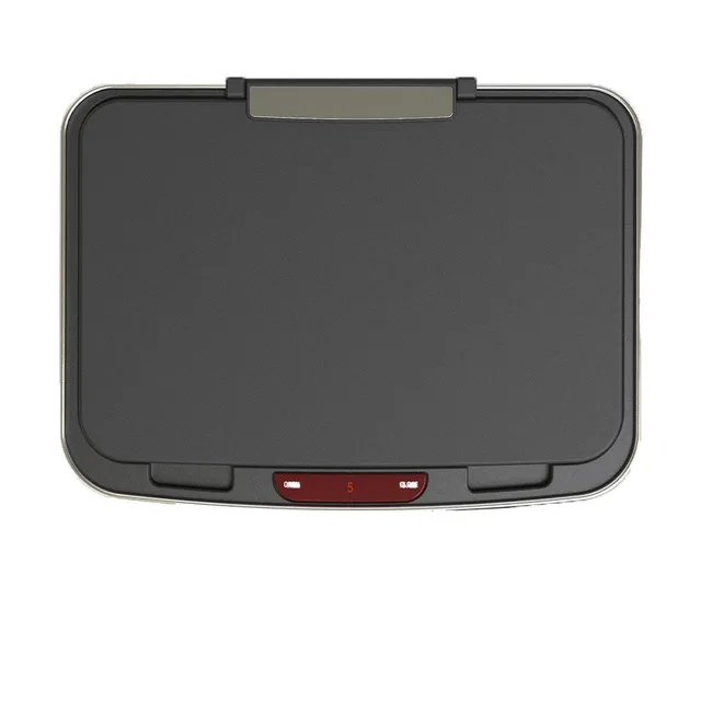 Red Deco Narvik couvercle poubelle automatique noir rectangulaire