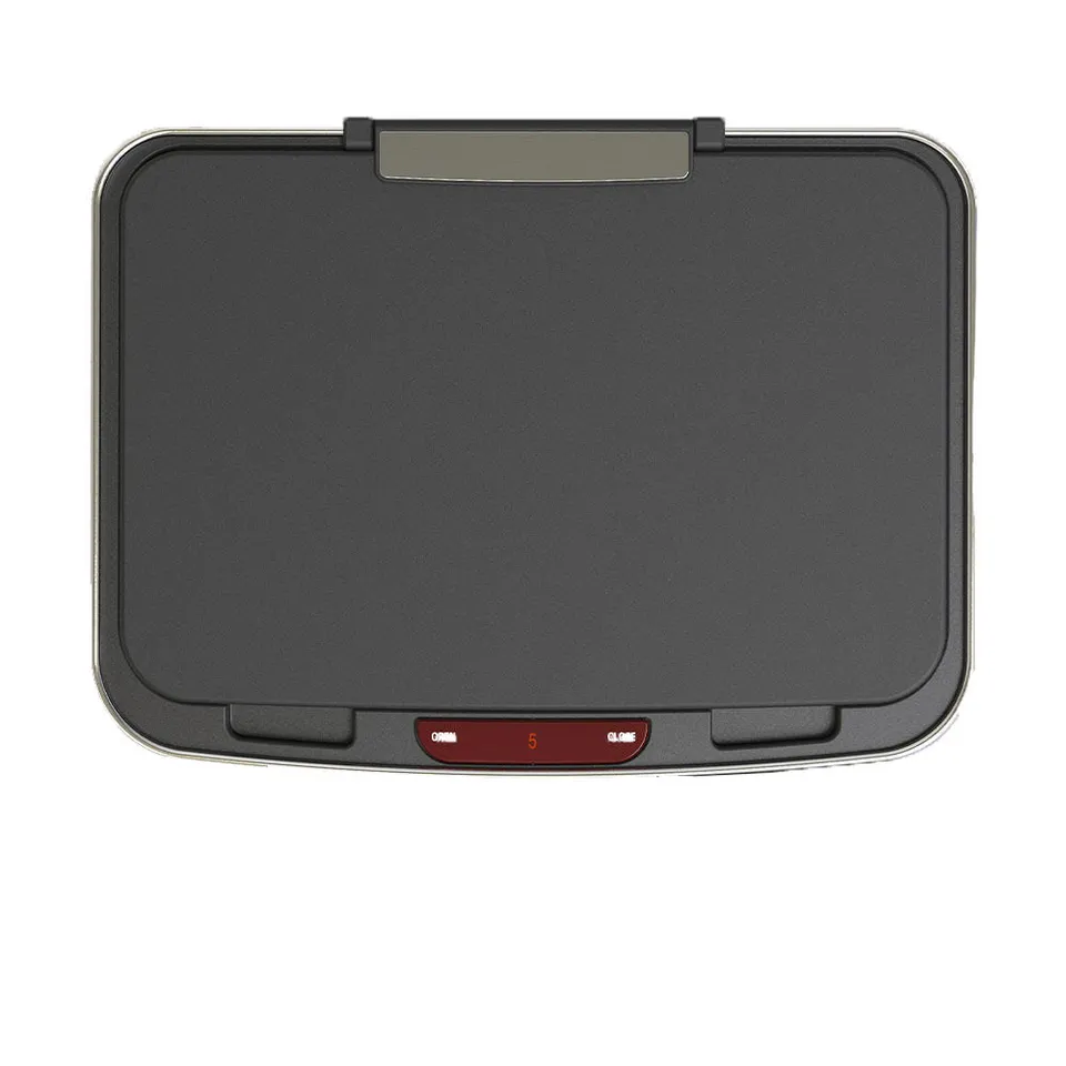 Red Deco Narvik couvercle poubelle automatique noir rectangulaire