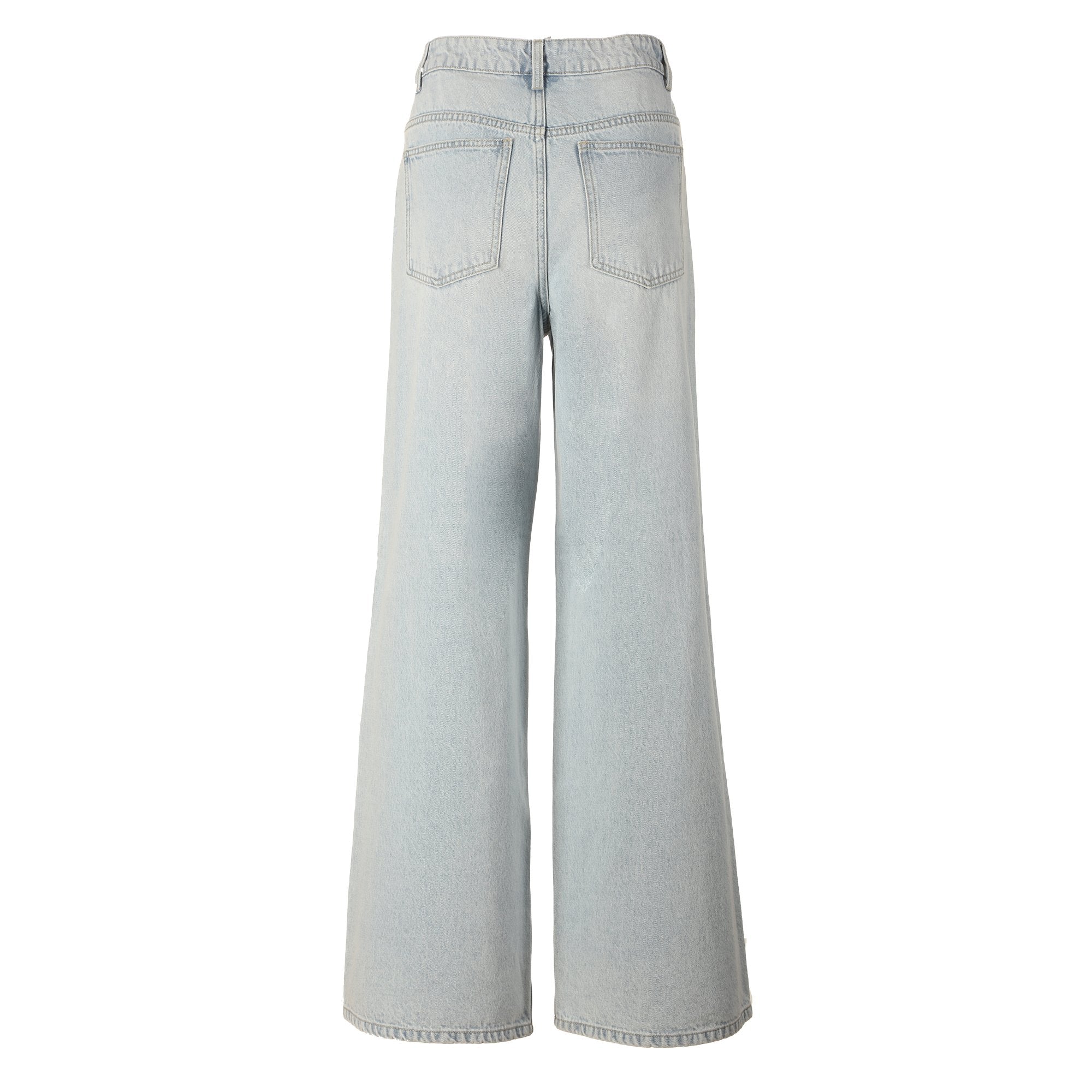 Stokomani Mode jean fermeture croisée bleu clair taille 38