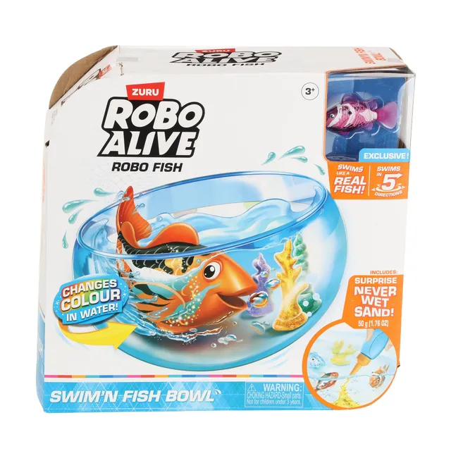 Robo Fish poisson robot nageur jouet bain piles incluses