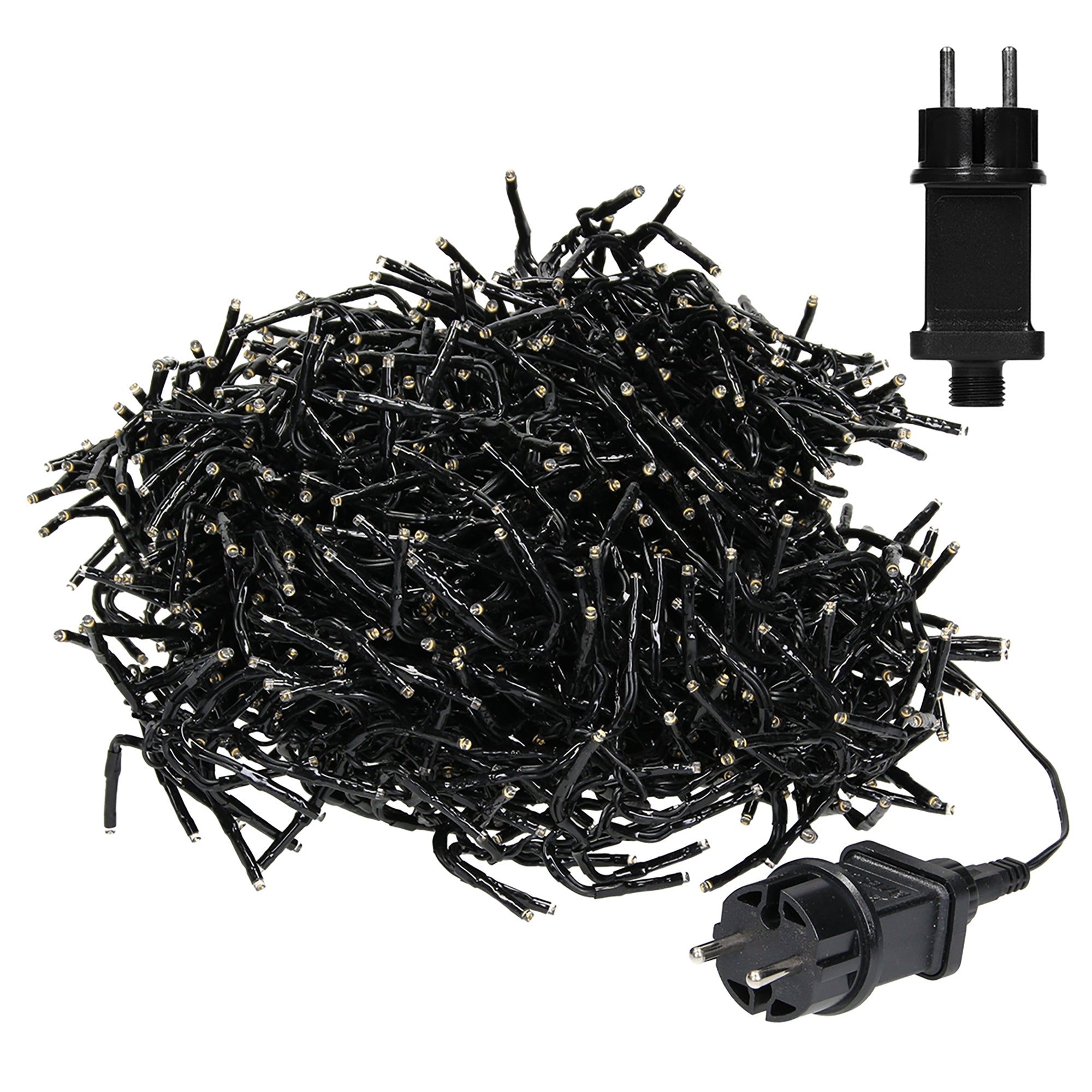 ECD Haus Wohnen guirlande cluster LED 11m 1512 blanc chaud