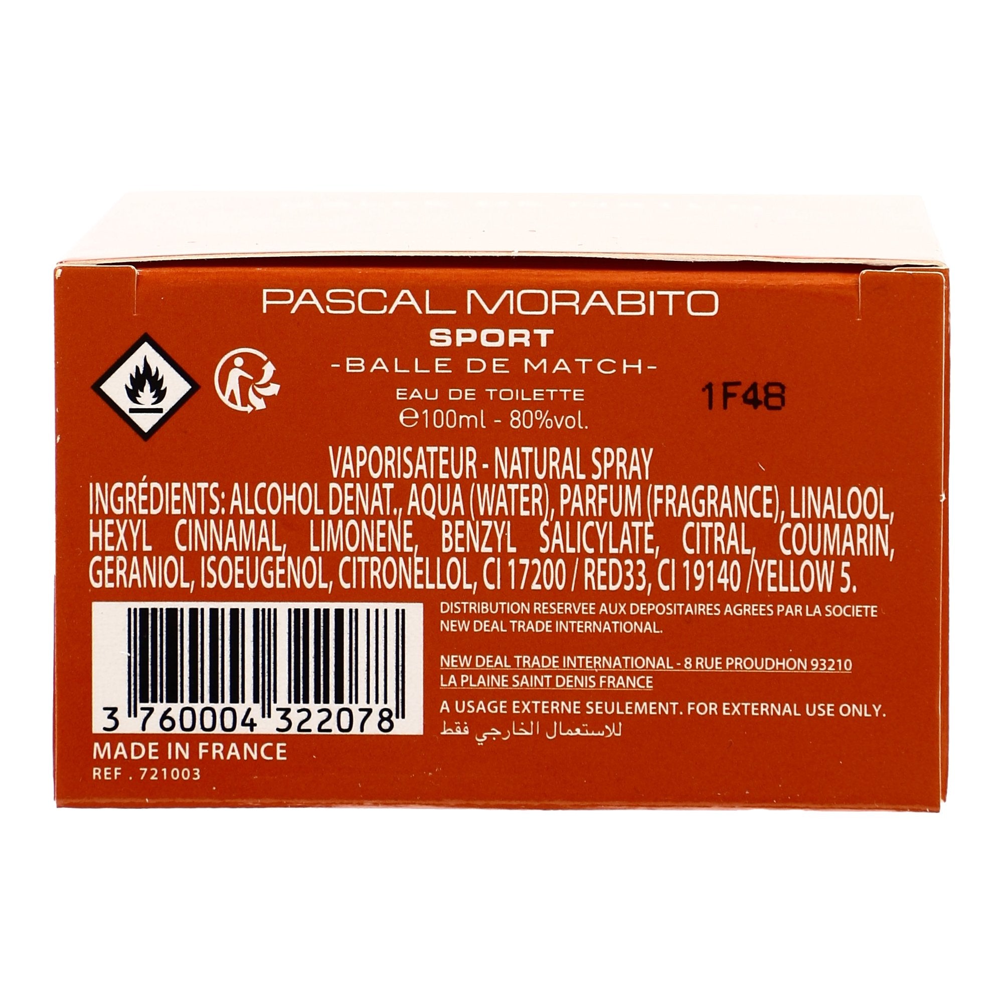 Pascal Morabito Balle de Match eau de toilette homme frais