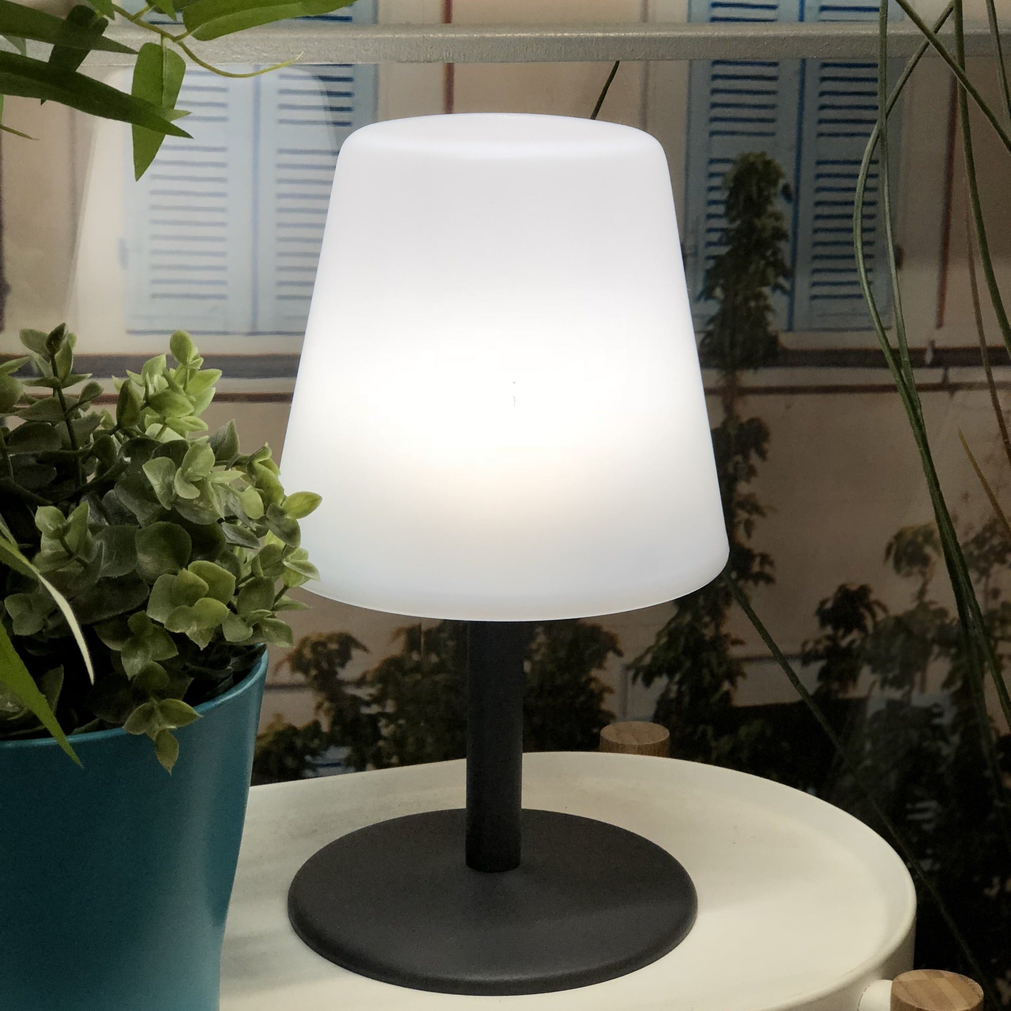 Red Deco Standy Mini Rock H25cm lampe sans fil lot 4 gris