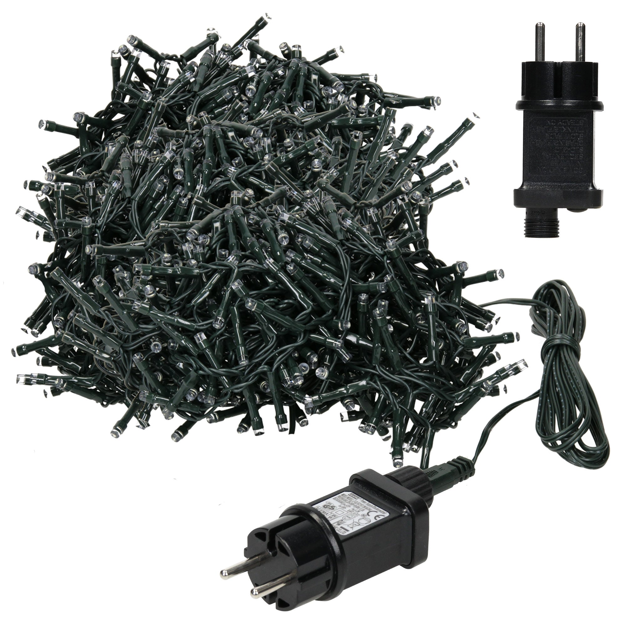 ECD Germany 36m guirlande lumineuse LED blanc chaud 1800 LED