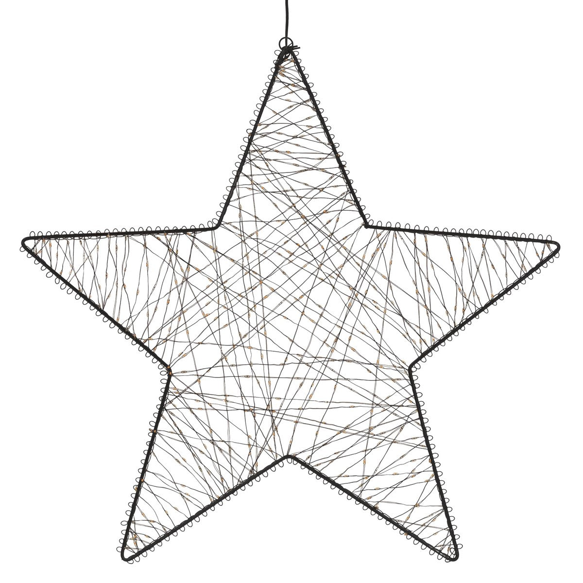 ECD Germany Haus & Wohnen Étoile de Noël LED 56 cm blanc chaud 500 LED