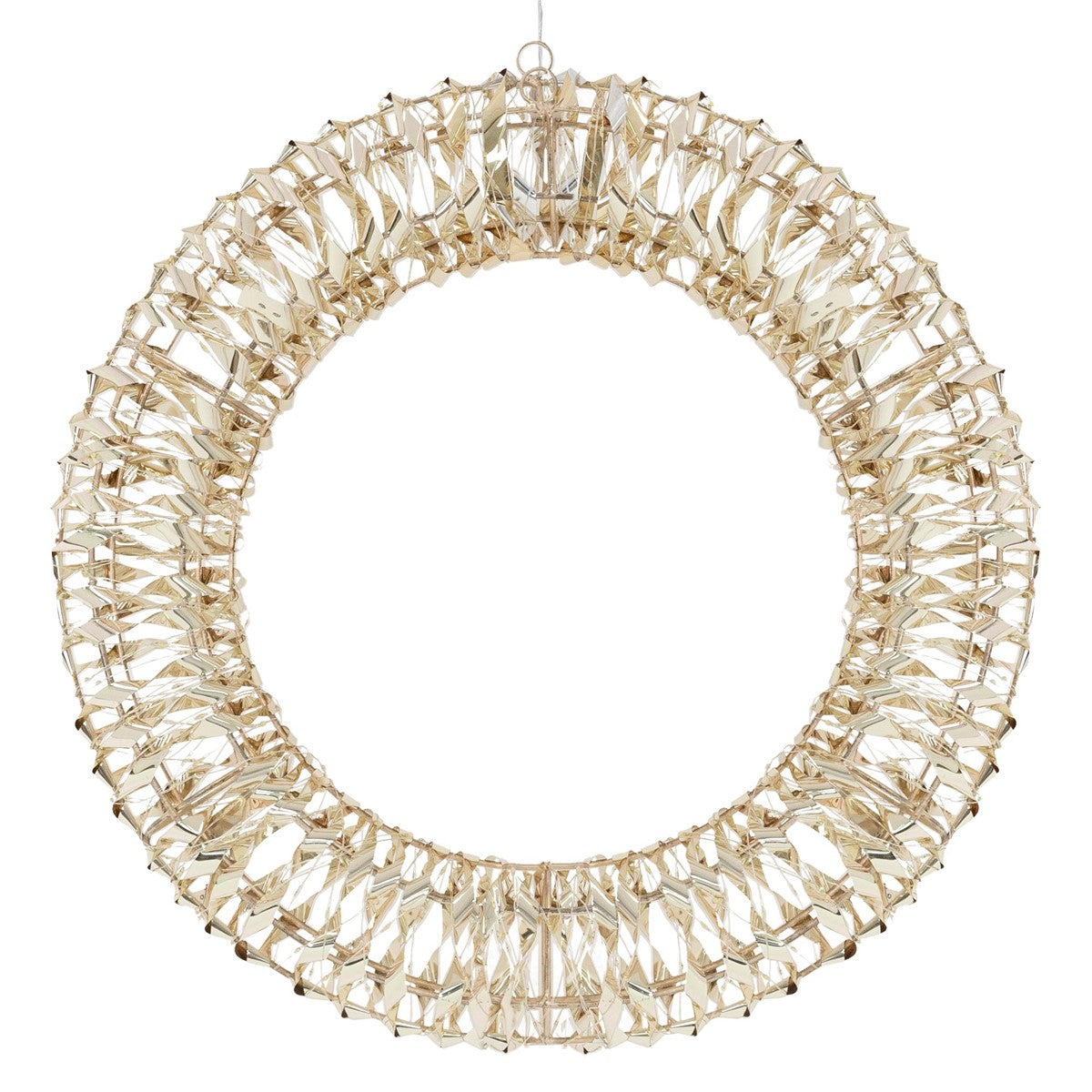 ECD Germany Haus & Wohnen couronne de Noël LED blanc chaud 58 cm
