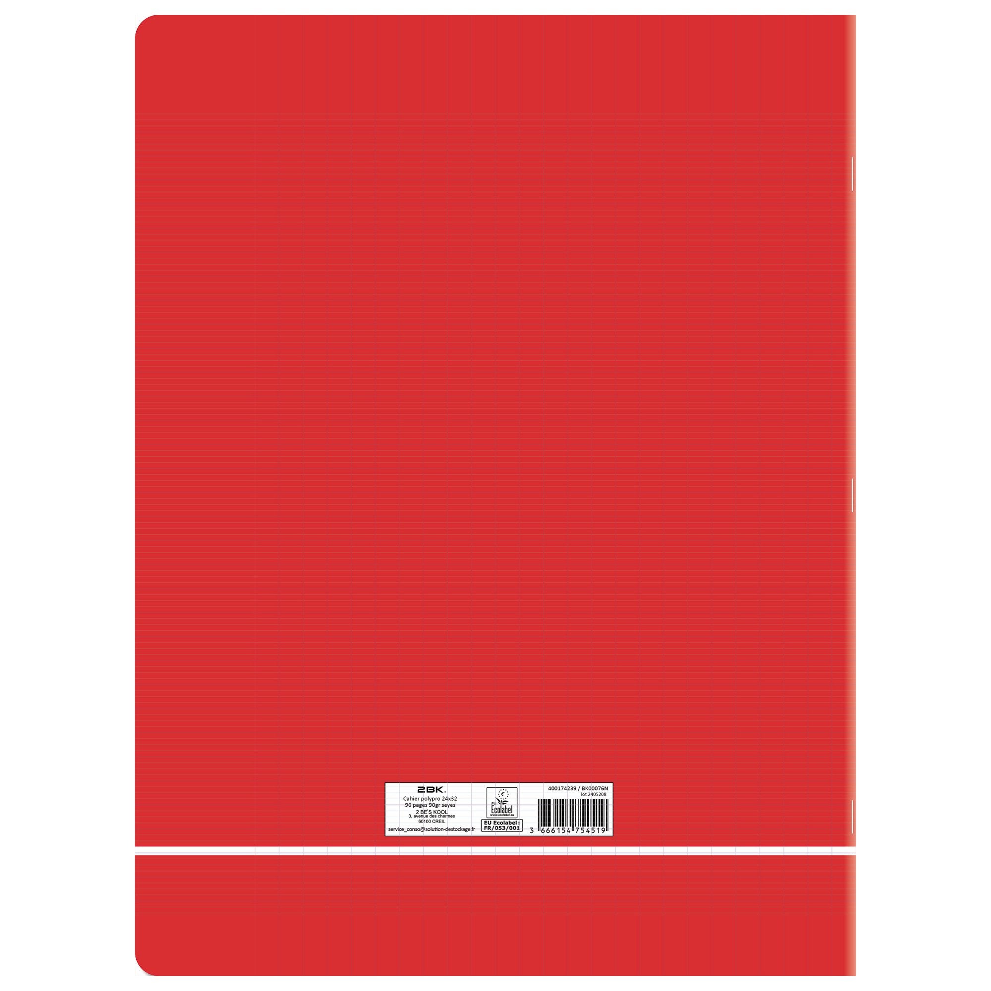 Stokomani Scolaire cahier 24x32 cm 96 pages grand format