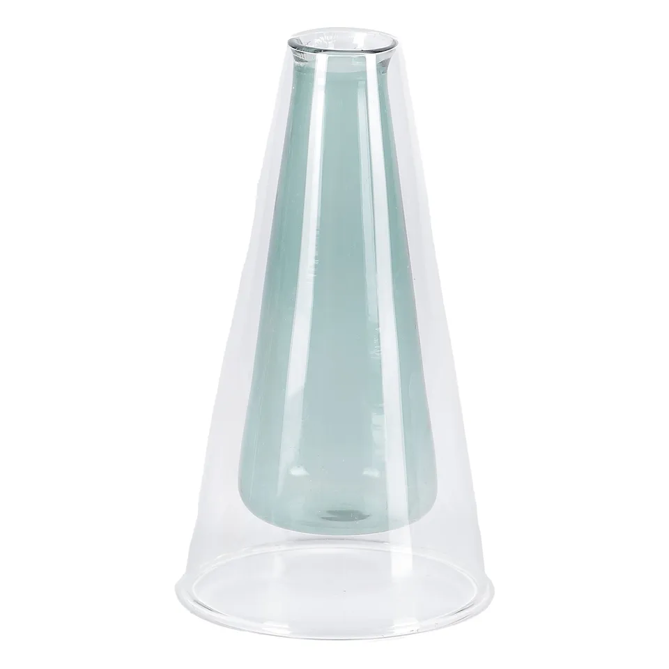 Stokomani Maison soliflore en verre décoration