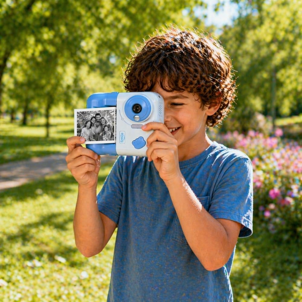 Shop-Story Appareil Photo Enfant Bleu 48MP Impression