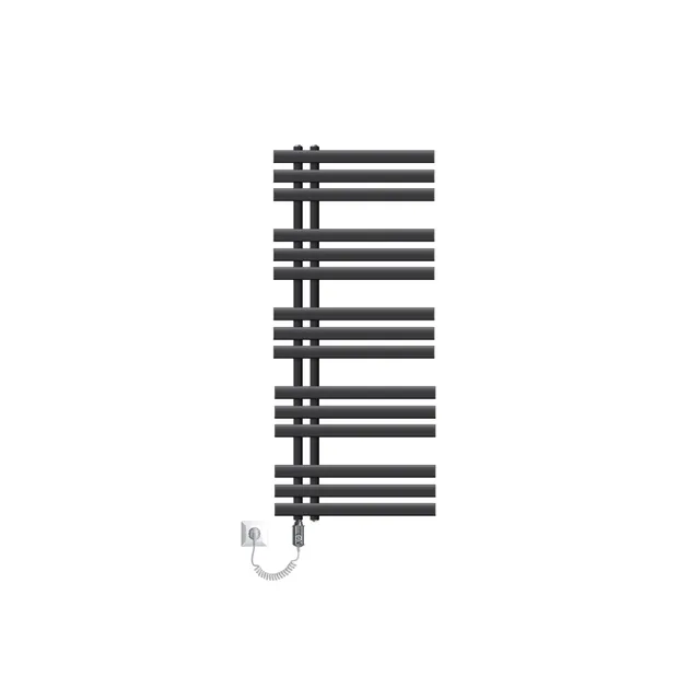 Sèche-serviettes électrique 500x1200 mm anthracite 1200W