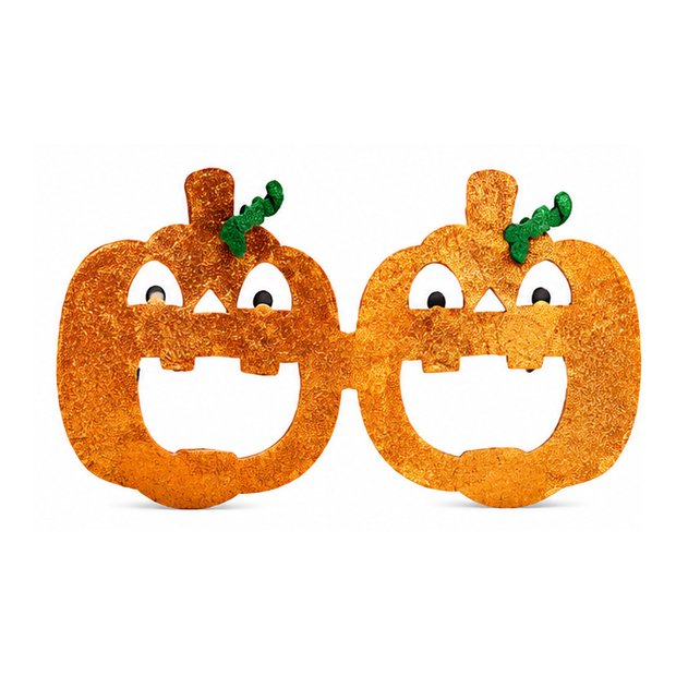 Stokomani Fêtes Lunettes Halloween orange citrouille fantôme