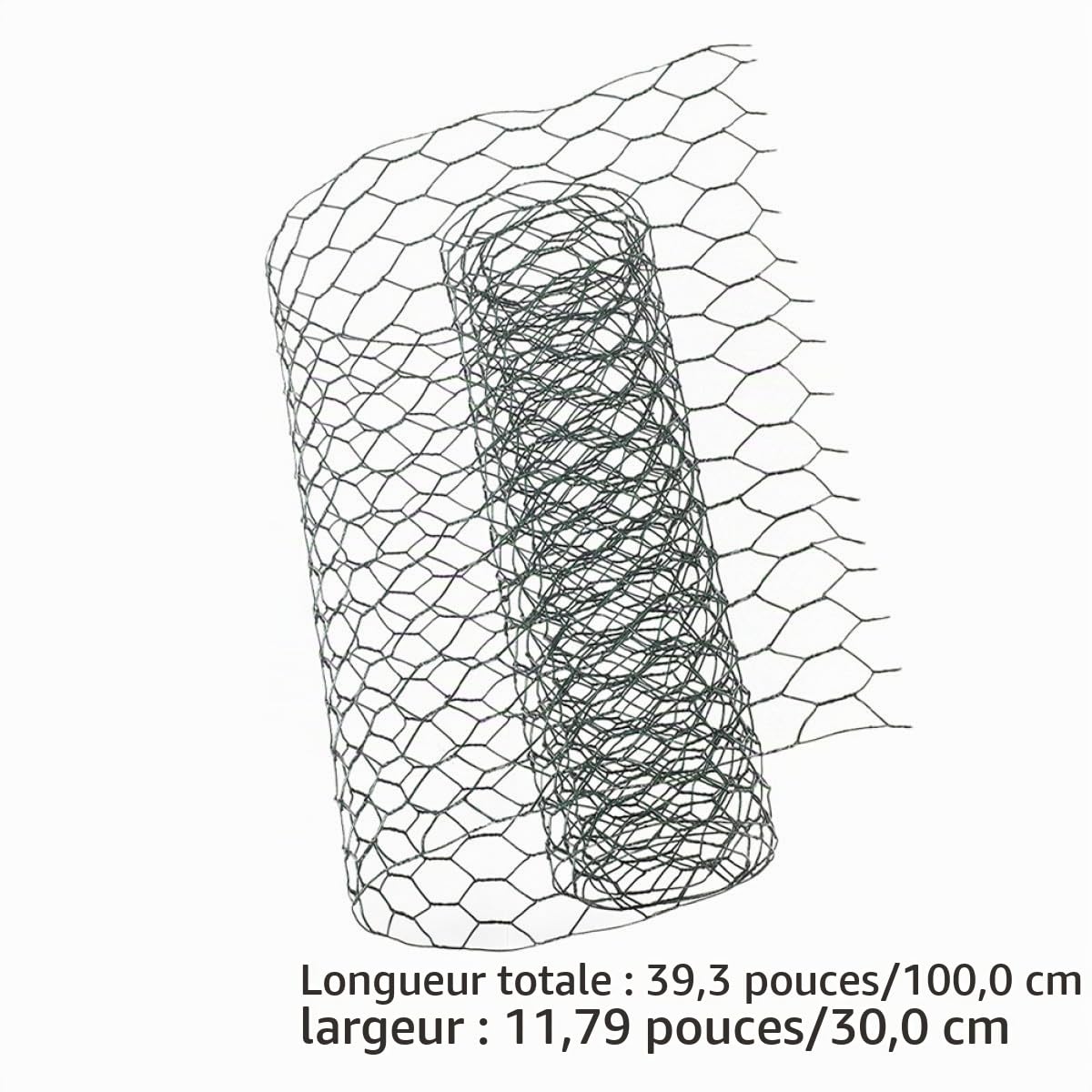 Milisten Patio grillage poule vert 30 cm x 1 m maille 19 mm