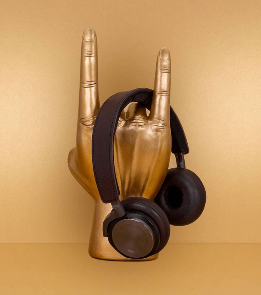 L'avant gardiste Support casque rockeur cornes bureau