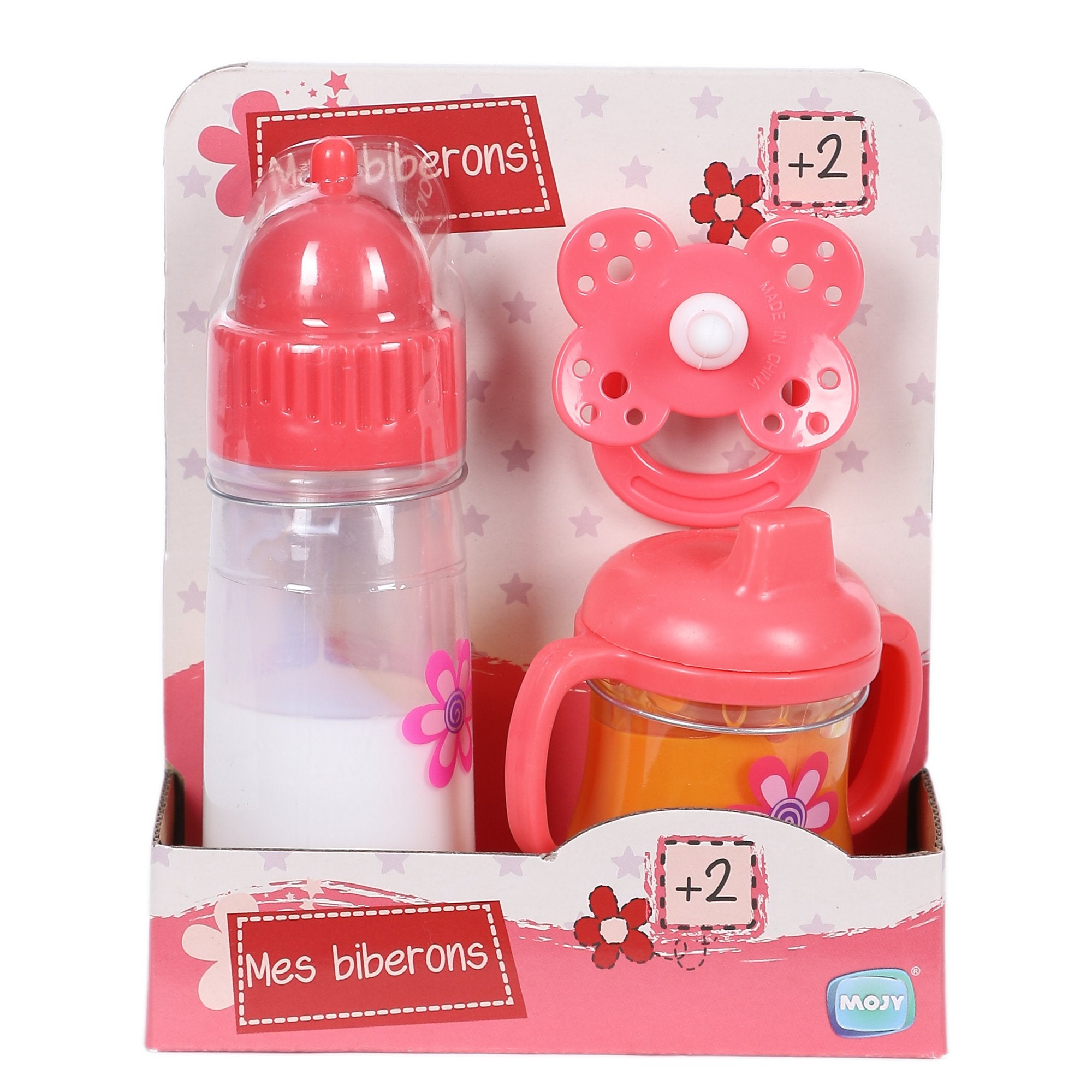 Stokomani Accessoires Poupée Biberon Tétine 3 Pièces