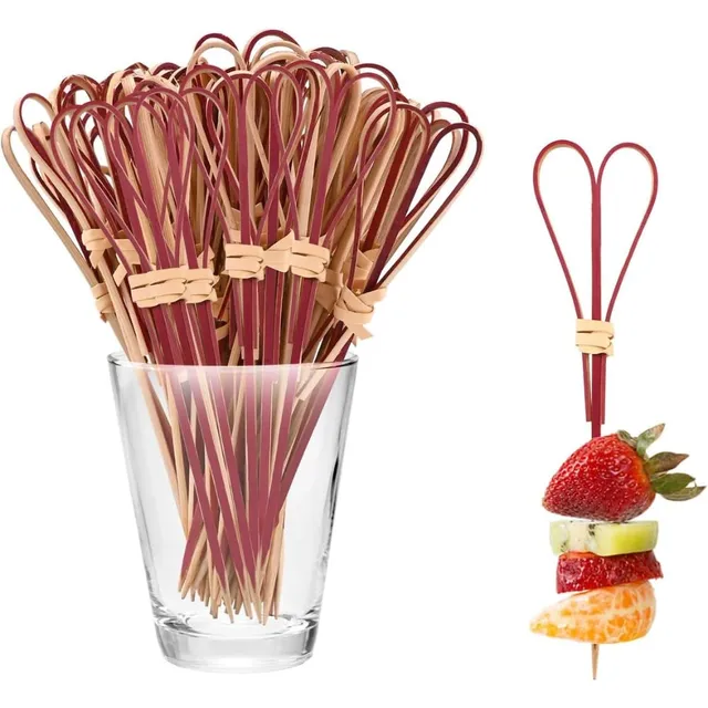 Shop-Story Maison pics cocktail bambou coeur 9 cm lot 50