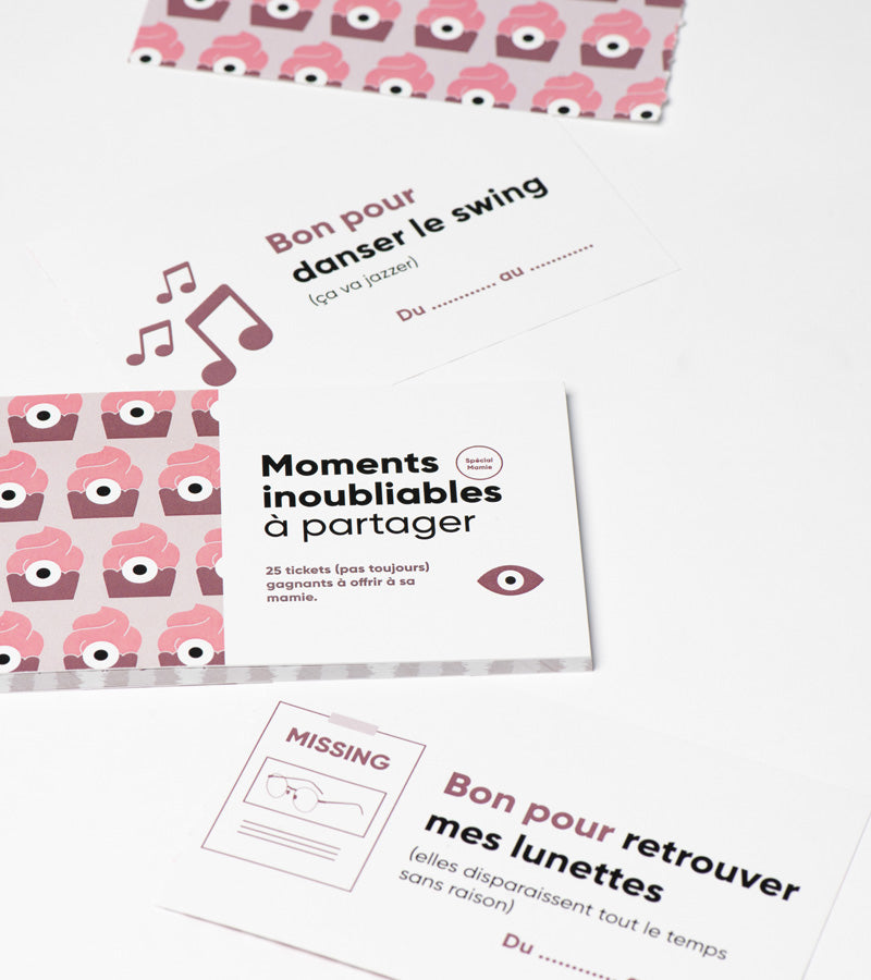 L'avant gardiste chéquier mamie moment à partager 25 coupons