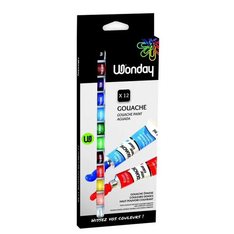 Safe Tool Boîte 12 tubes de gouache 12 ml