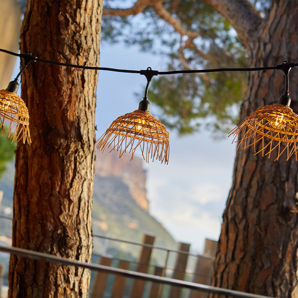 Red Deco Hawaii Light 26m guirlande 60 LED bohème