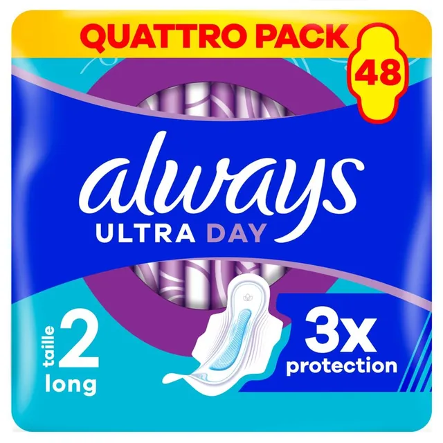 Always Day Long T2 serviettes hygiéniques 48 unités