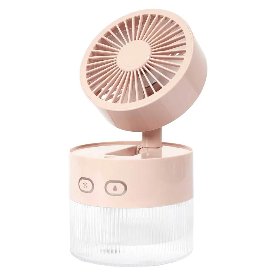 Stokomani Maison Ventilateur Brumisateur USB LED Orientable Bureau