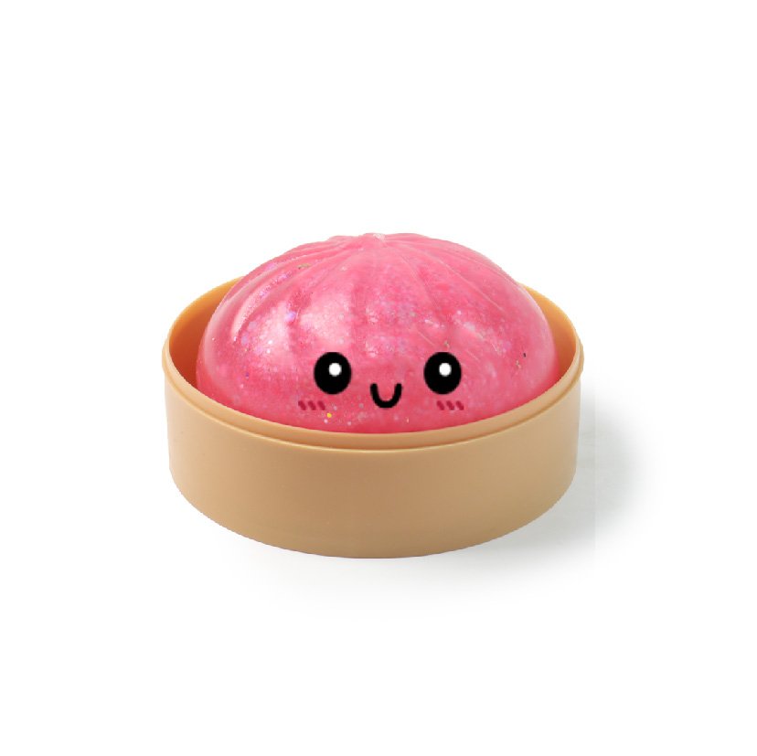 Stokomani Squishy Dumpling Kawaii Pop Jelly Gel jouet sensoriel pailleté