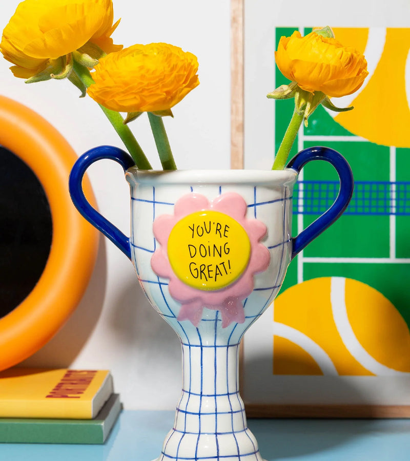 L'avant gardiste Vase trophée You're doing great fleurs salon