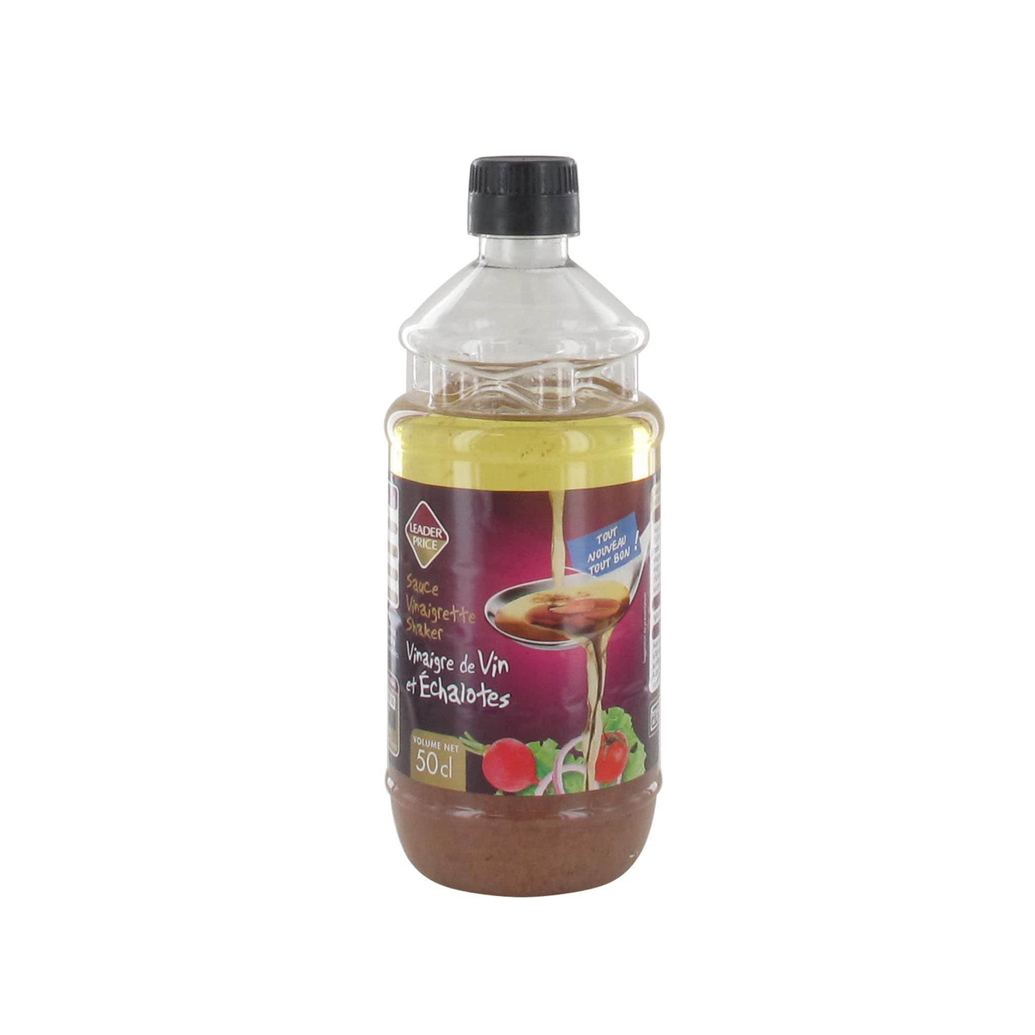 Leader Price Sauce vinaigrette shaker échalotes 500ml