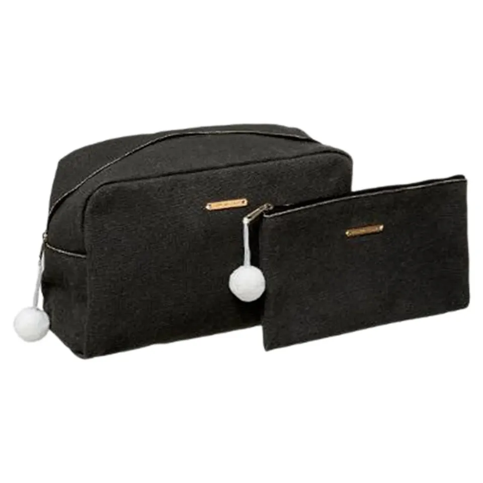 Stokomani Beauté set 2 trousses toilette maquillage noir