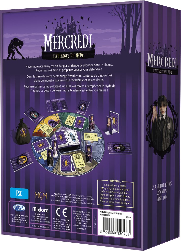 Asmodee Mercredi L'Attaque du Hyde jeu de société famille