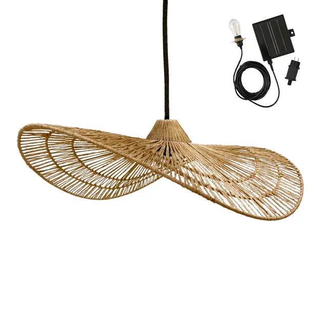 Red Deco Marbella Solar suspension solaire jute 62 cm 80 lm